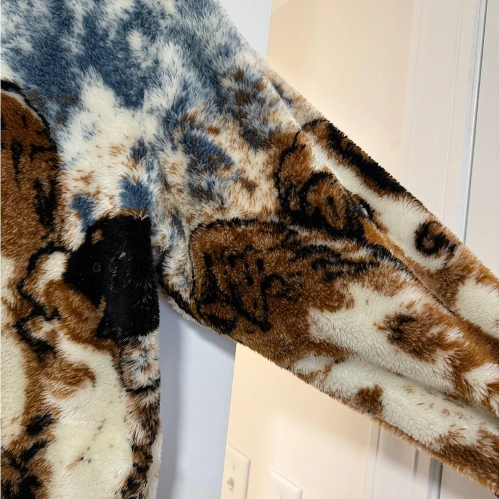 Vintage Rare 90s Puppy Dog Jacket Saint Bernard Print - Picture 4 of 7